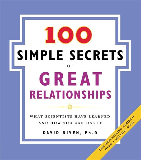 100 Simple Secrets Of Great Relationships