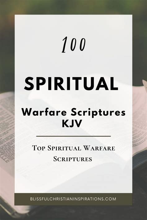 100 spiritual warfare scriptures kjv pdf. Things To Know About 100 spiritual warfare scriptures kjv pdf. 