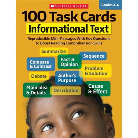 100 Task Cards Informational Text Scholastic Teacher Resources Scholastic Teaching Resources Grade 6 - Scholastic Teaching Resources Grade 6