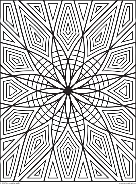 100 Totally Free Geometric Coloring Pages 24hourfamily Com Geometry Coloring Pages Printable - Geometry Coloring Pages Printable