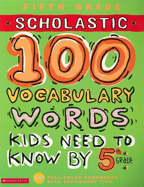 100 Vocabulary Words Kids Need To Know By 5th Grade Spelling Words 2018 - 5th Grade Spelling Words 2018