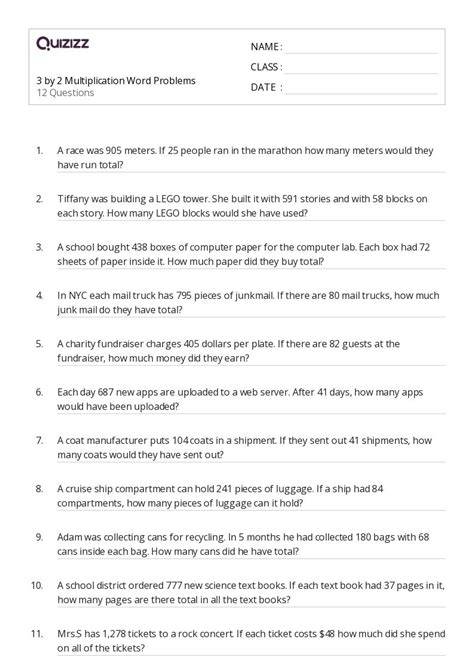 100 Word Problems Grade 5 Math Workbook