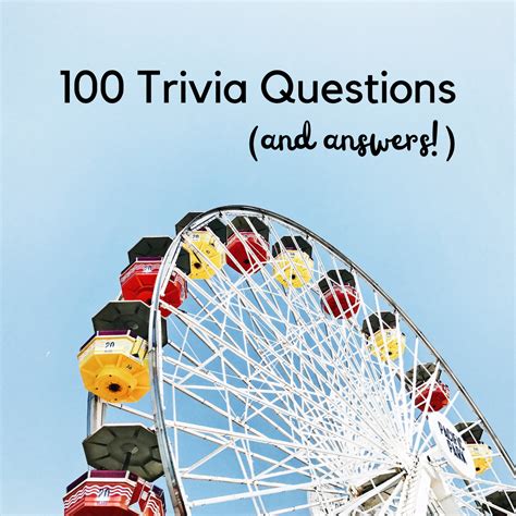 Download 100 Top Trivia Questions And Answers Wordpress 