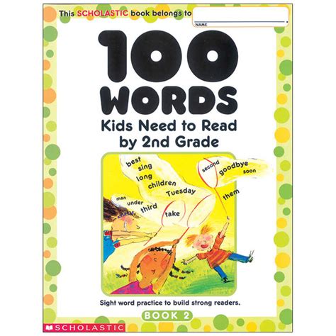 Full Download 100 Words Kids Need To Read By 2Nd Grade Sight Word Practice To Build Strong Readers 