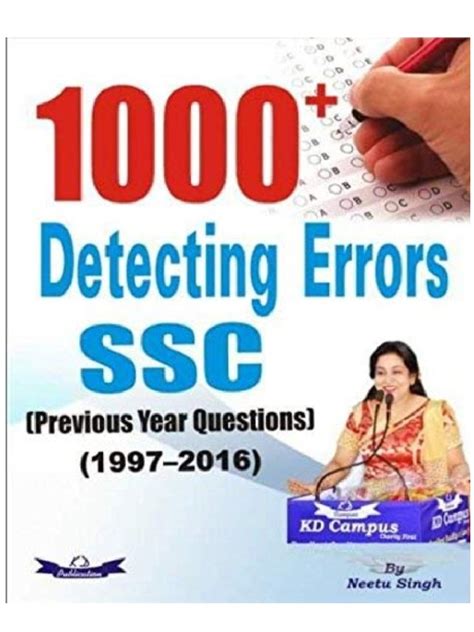 1000+ Detecting Errors PDF Download By Neetu Singh [KD Campus]