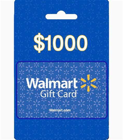 1000 Gift Card From Walmar