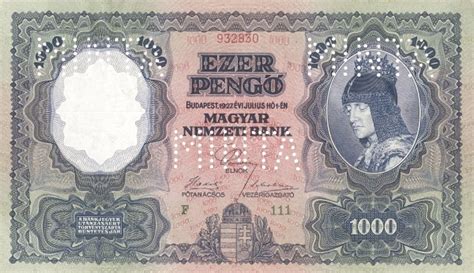 1000 Pengő - Hungary – Numista