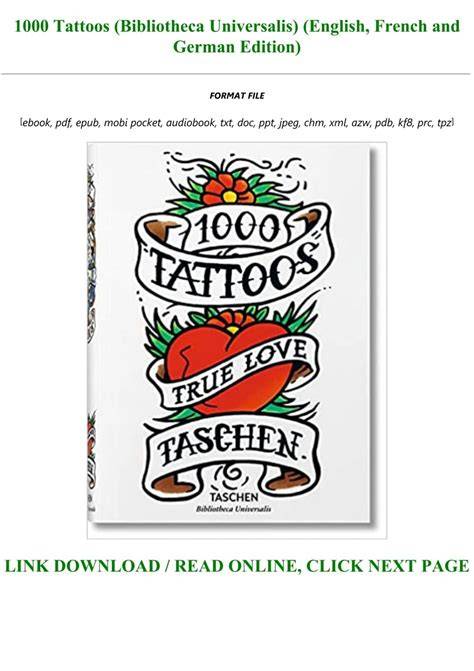 1000 tattoos bibliotheca universalis