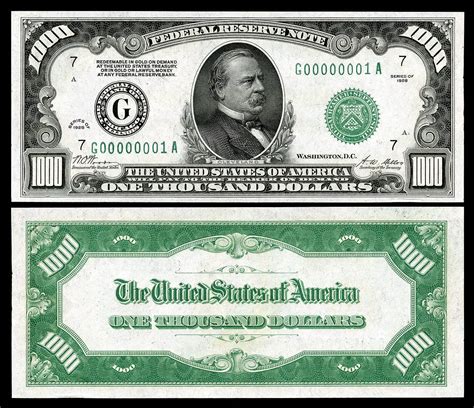 925,464. 57,222. 1934 $1,000 Bill Issuing Districts : 1934 one thousand dollar bills were issued by all twelve Federal Reserve banks. The issuing bank is always a factor when trying to determine value. The issuing bank can most easily be determined by looking at the black seal on the front left hand side of the note. 