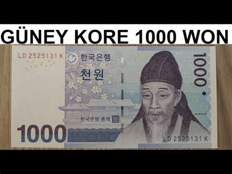 1000 won kaç tl