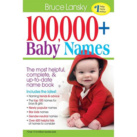 Read 100000 Baby Names The Most Helpful Complete  Uptodate Name Book By Bruce Lansky