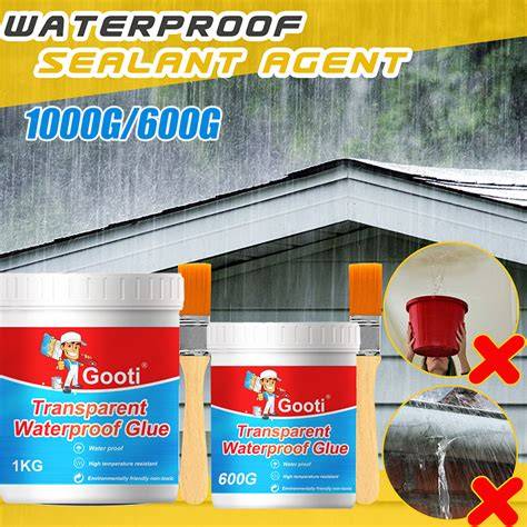 1000g with brush Gooti Sealant Super Waterproof Glue for roofs ... - raincitystudios.com
