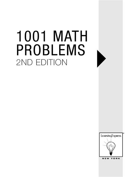 1001 Math Problems Solutions Sat Act Courses