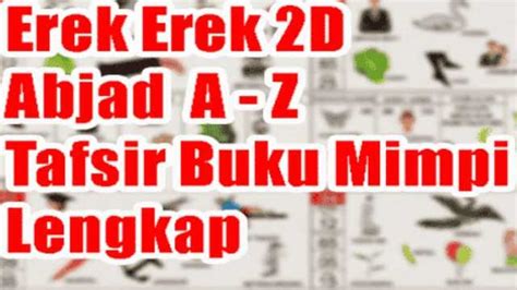 1001 MIMPI 2D ABJAD ㊙️ 1001 MIMPI 2D ABJAD A Z - Demikian rangkuman Erek Erek 2D