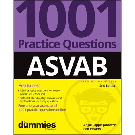 Download 1001 Asvab Afqt Practice Questions For Dummies By Angie Papple Johnston