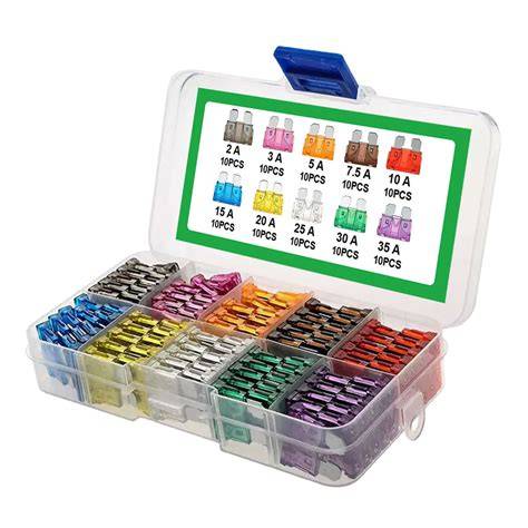 100Pcs Auto Truck Standard Blade Fuse Assortment Car Fuses Kit Assorted ... - raincitystudios.com