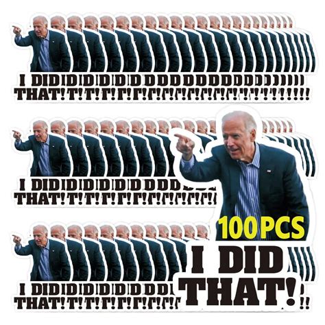 100Pcs I Did That Biden Stickers, Biden I Did That Stickers, Joe …