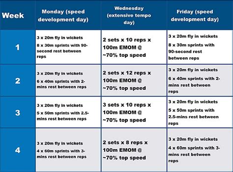 100m Training Program