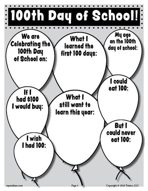 100th Day Of School Activities For First Grade 100 Day Activity First Grade - 100 Day Activity First Grade