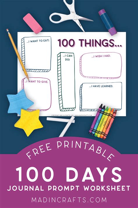 100th Day Of School Writing Prompts Worksheet Printables 100th Day Worksheet - 100th Day Worksheet