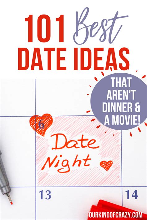 101 Date Night Ideas That Aren’t Dinner & A Movie - Ourkindofcrazy