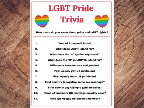 101 Pride Trivia Questions And Answers