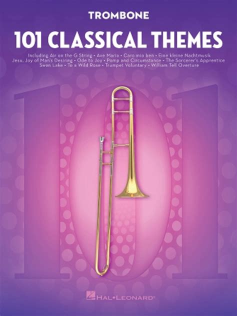 101 classical themes for trombone book noten samm