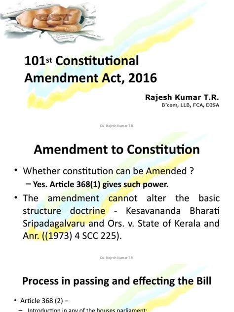 101 Constitutional Amendment