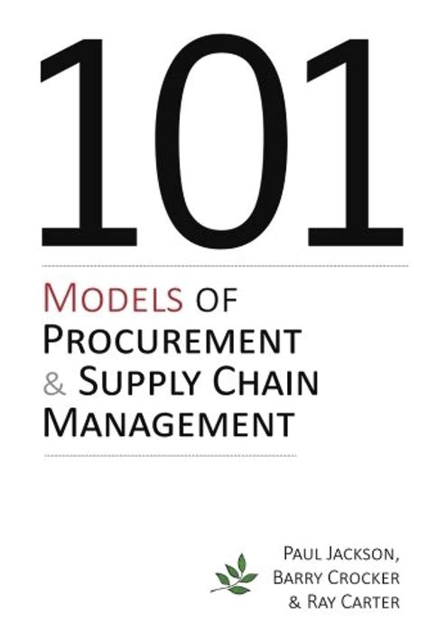 101 Models Of Procurement And Supply Chain Management