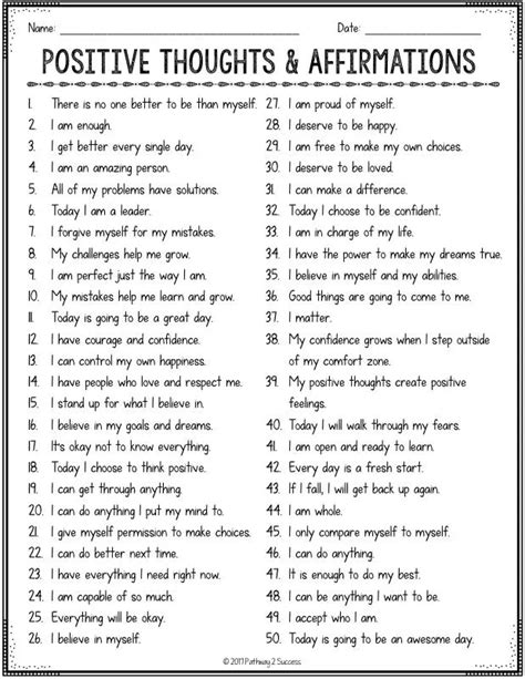 101 Positive Affirmations