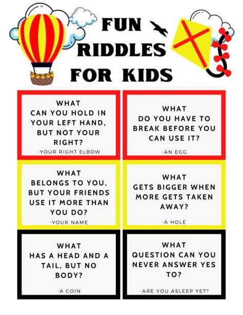101 Riddles For Kindergartners With Answers Plus Jokes Kindergarten Brain Teasers - Kindergarten Brain Teasers