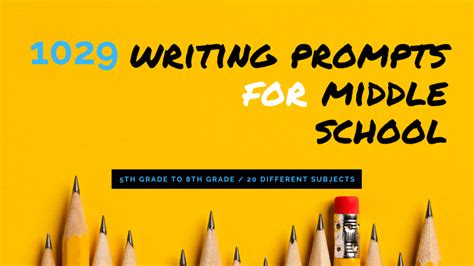 1029 Killer Writing Prompts For Middle School Reluctant Writing Templates For Middle School - Writing Templates For Middle School