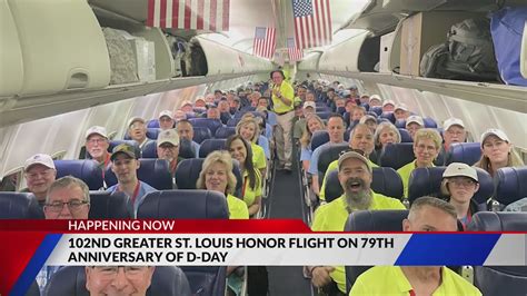 102nd Greater St. Louis Honor Flight on 79th anniversary of D-Day taking place today