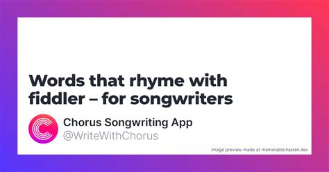 104 Words that rhyme with united for Songwriters - Chorus …