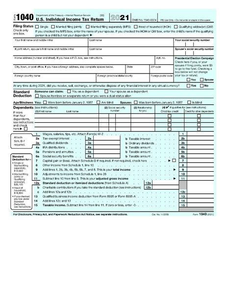1040 ES Form 2021 1040 Forms