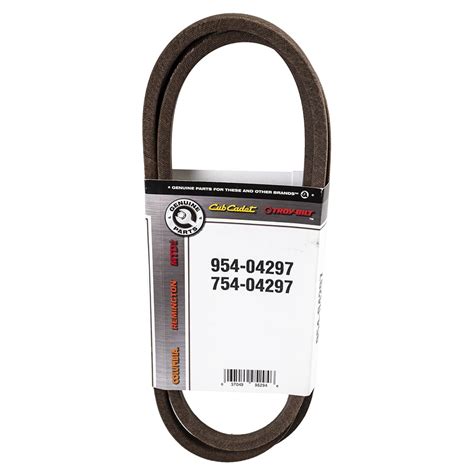 Cub Cadet Genuine Belts are designed and engineered to meet Cub Cadet original equipment standards. ... Original Equipment Deck Drive Belt for Select 42 in. Riding Lawn Mowers and Select Zero Turn Lawn Mowers OE# 954-04045 (7) Questions & Answers .... 