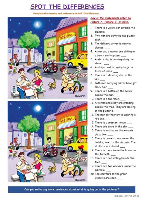 106 Spot The Difference English Esl Worksheets Pdf Easy Spot The Difference Printable - Easy Spot The Difference Printable