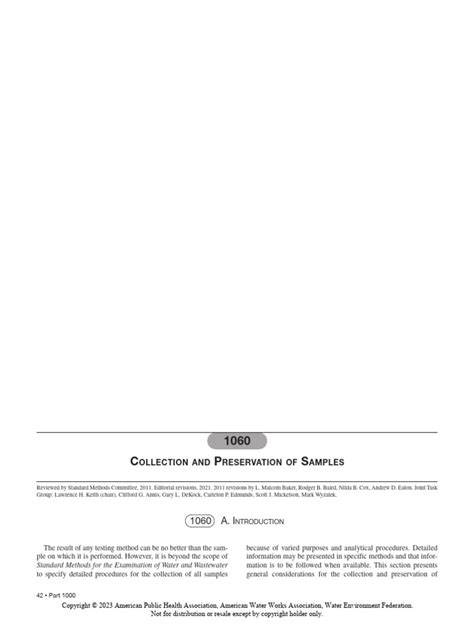 1060 COLLECTION AND PRESERVATION OF SAMPLES - raincitystudios.com