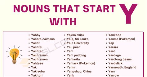 107 Nouns That Start With Y In English Nouns That Start With Y - Nouns That Start With Y