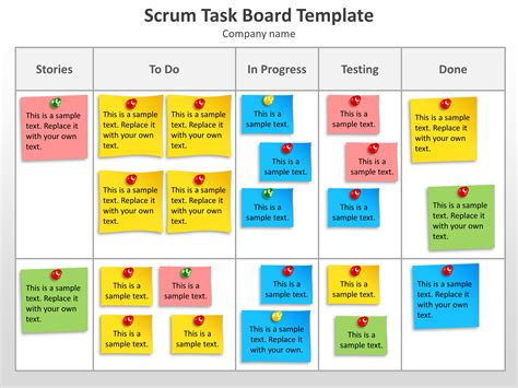1075 Scrum Task Board Powerpoint Template.pptx PowerPoint Presentation PPT