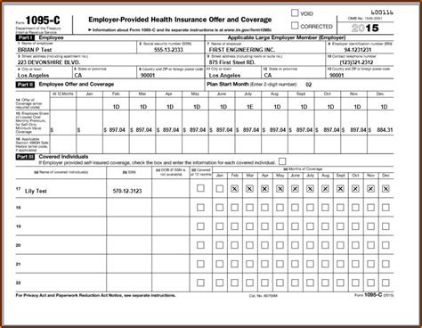 1095 C Form Example Form Resume Examples OKw9kG9JNk