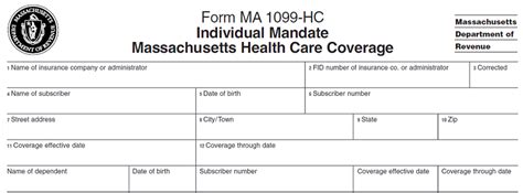 1095-B and 1099-HC Tax Form Mass.gov - Health Insurance …