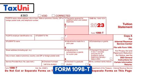 1098T form 2024.pdf - Instructions for Student year Form 1098-T.