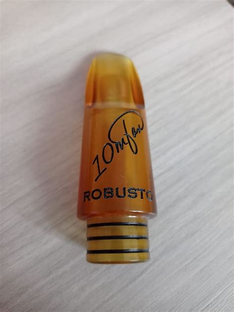 10MFAN Robusto 9 Orange Ultem tenor saxophone mouthpiece.