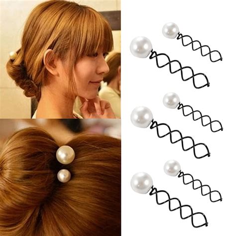 10PCS Hair Pins Bobby Screw DIY Spiral Spin Hair Clamp Pins Clip …