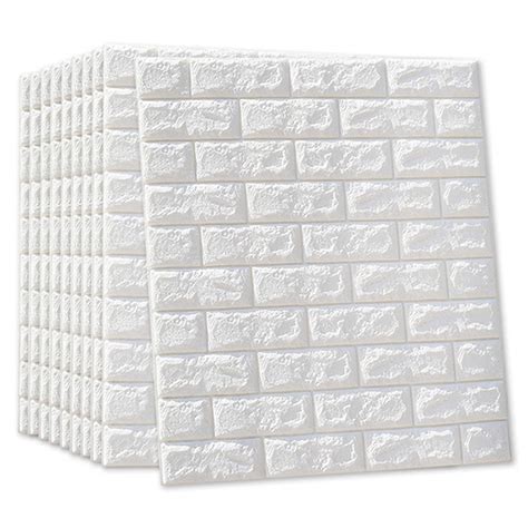 10Pcs 3D Tile Brick Foam Panel Soft Peel&Stick …