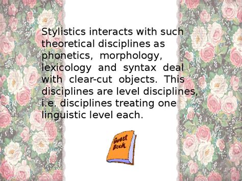 10Stylistics and Other Linguistic Disciplines