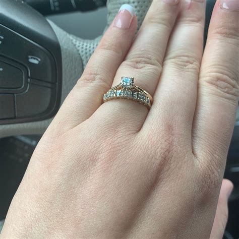 10k wedding ring. 14k 10k Solid Gold Floating Diamond CZ Ring - Promise Ring - Engagement Ring - Friendship Ring - Stack Rings - Wedding Ring - Solitaire Ring (5.1k) $ 128.00 