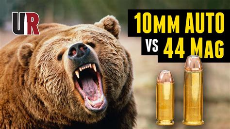 10mm vs 44 magnum for bear. Charging Bear - 10mm vs 44mag. Thread starter PredatorSlayer; Start ... 2-3 shots may be the mean; however, if events unfold to where you feel the need to fire rounds to haze a bear, you won’t regret opting for mag capacity…. I live and hunt in grizz country. Got bluffed in the dark while hunting solo a couple years back, and have never ... 