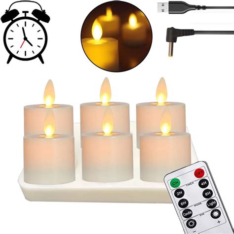 10sets Remote Controlled Rechargeable Flameless Tea Light ... - Amazon